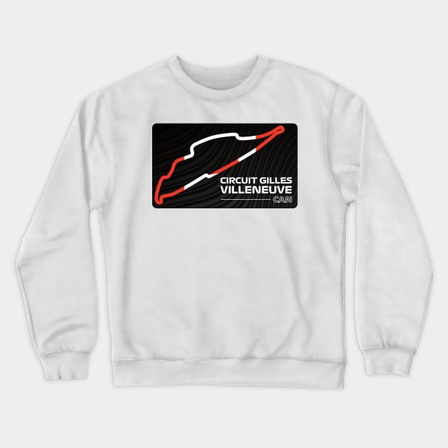 Circuit Gilles Villeneuve Crewneck Sweatshirt by Radradrad